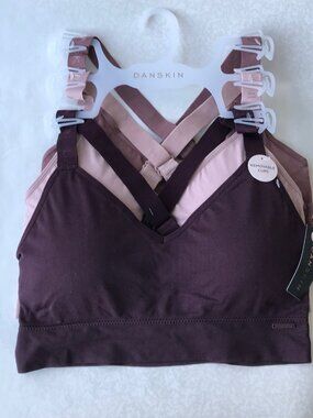 Danskin Intimates Crossback BRAS, Removable Pads, 3-set ,Size : 1XL MSRP: $54